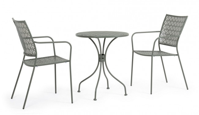 4x Sedia C-Br Lizette Dark Olive