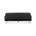 Divano letto tre posti in tessuto Nero BRIDJET 200x82x h81 cm