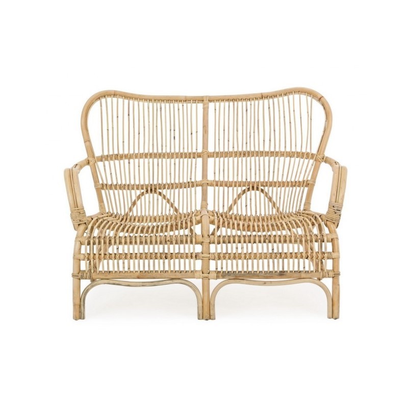 Divano per esterno in rattan due posti CLARITA 119x83x h87 cm