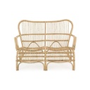 Divano per esterno in rattan due posti CLARITA 119x83x h87 cm