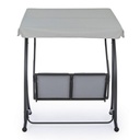 Dondolo in acciaio due posti Antracite GRELY 145x120x h185 cm