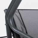 Dondolo in acciaio tre posti Antracite GRELY 190x120x h185 cm