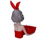 Donna resina svuotatasche rosso cm 24x26h32