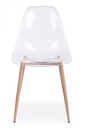 4x Sedia Mandy Trasparente