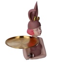 Donna resina svuotatasche vassoio violacm 17x20h31