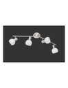 Faretto Da Soffitto 4 Led Orientabile Antibes Nichel Trio Lighting