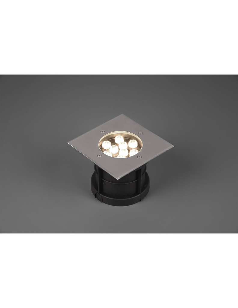 Faretto Led Da Incasso Calpestabile IP65 Nichel Belaja 16x16 cm Trio Lighting