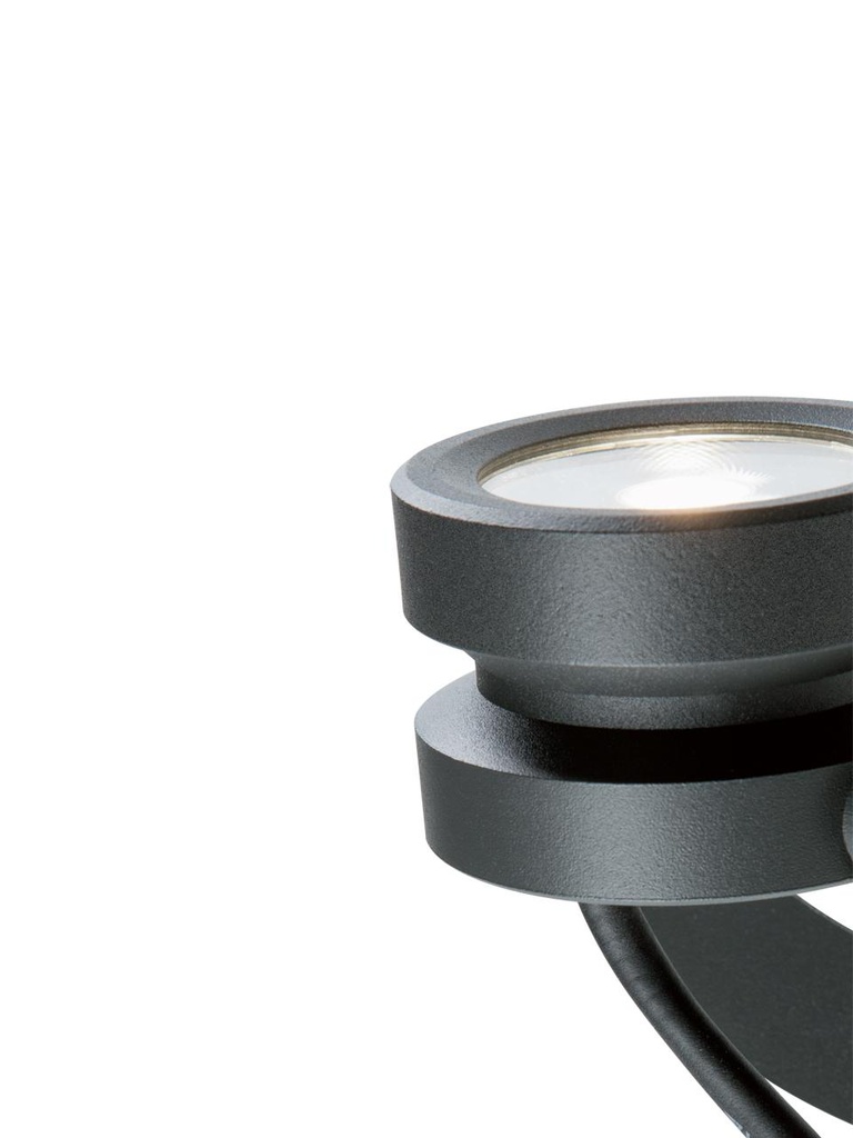 Faretto Orientabile in Alluminio Pressofuso - Luce Naturale - 20W - 1330 Lumen nero