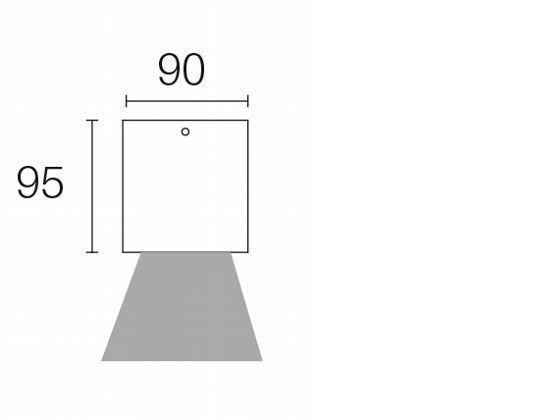 Faretto Plafone 6W Led 4000K  linea lula  grafite