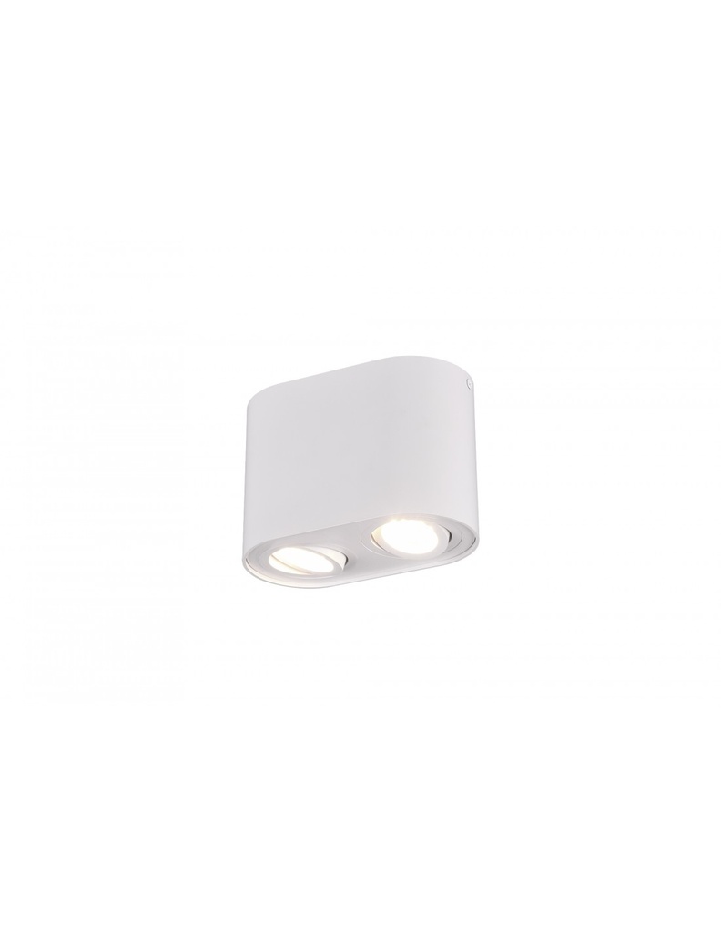 Faretto Soffitto 2 Spot GU10 Orientabili Cookie Bianco Trio Lighting
