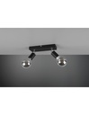 Faretto Spot 2xE27 Vannes Nero L26 cm Trio Lighting