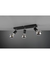 Faretto Spot 3xE27 Vannes Nero L44 cm Trio Lighting