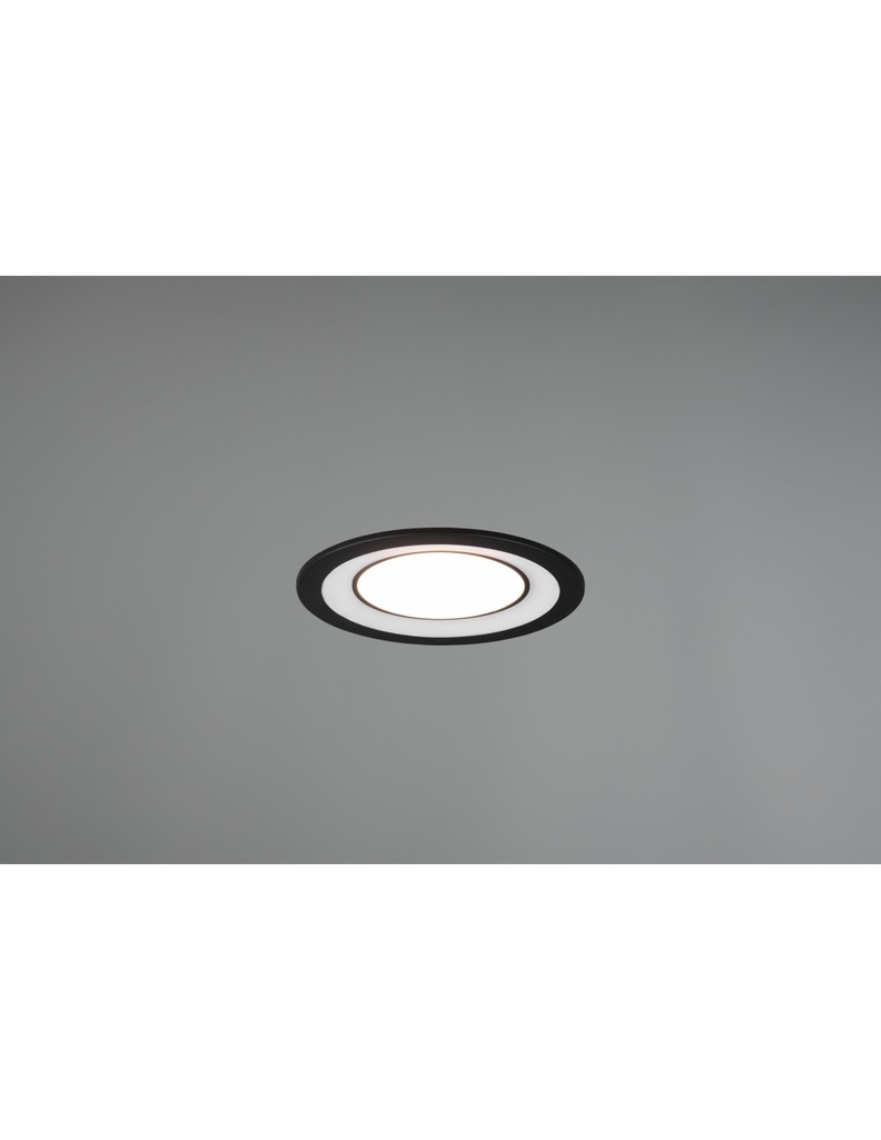 Faretto da Incasso Core Nero Led 10w 3000k Ø14 cm Trio Lighting