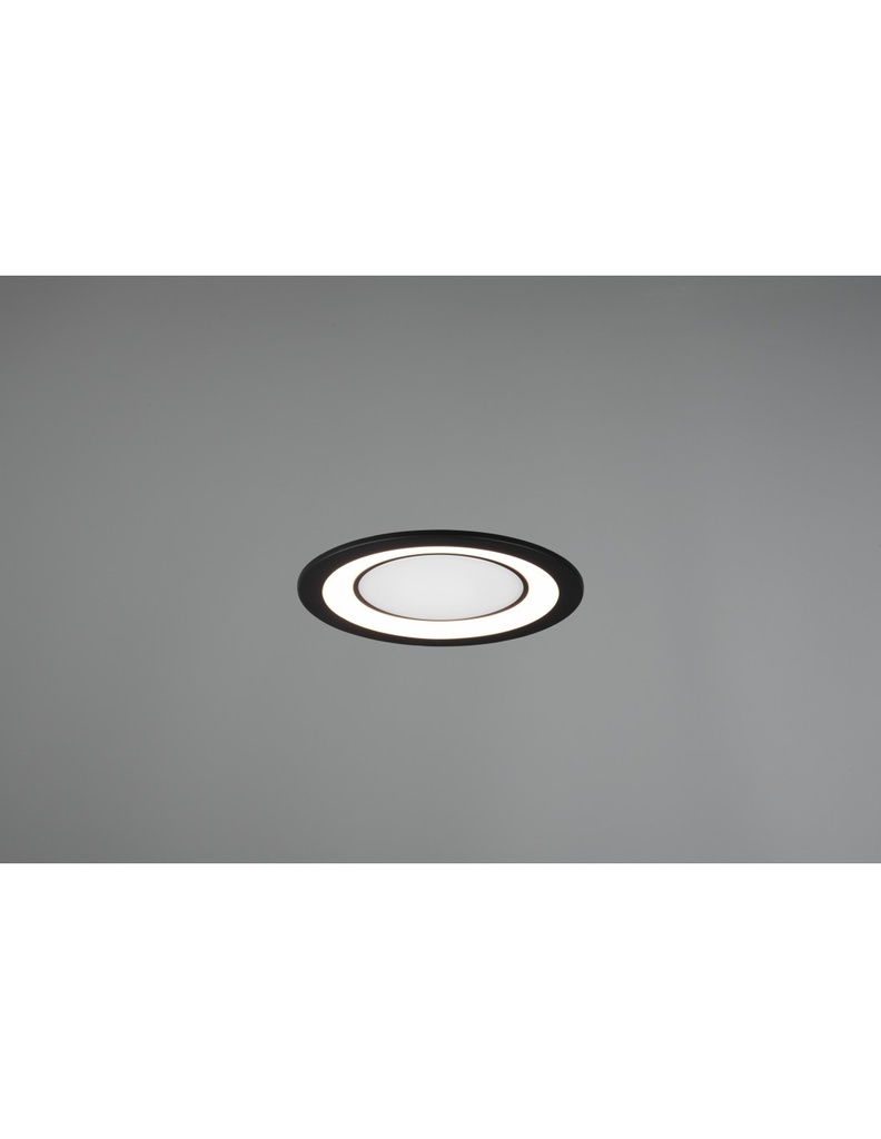 Faretto da Incasso Core Nero Led 10w 3000k Ø14 cm Trio Lighting