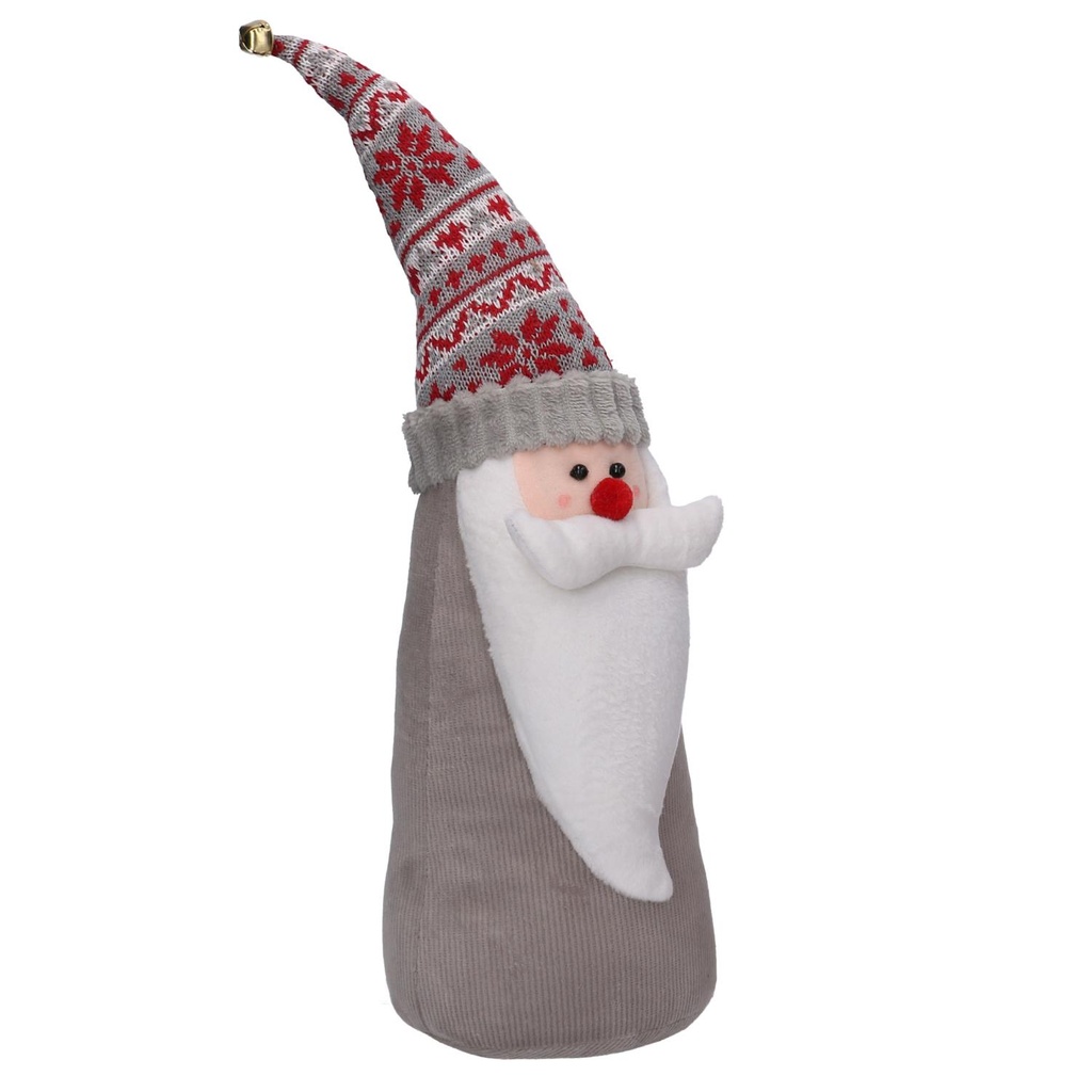 Santa Claus polyester doorstop cm12x11h41