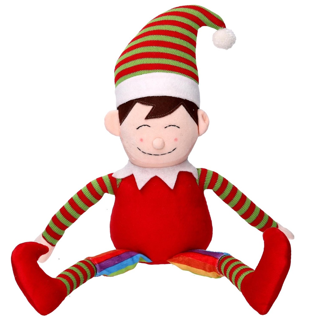 Polyester doorstop sitting elf cm28x14h32