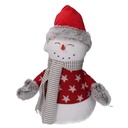 Polyester snowman doorstop cm19x13h31
