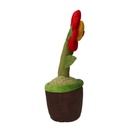 Fermaporta tessuto fiore rosso cm 12x12h35