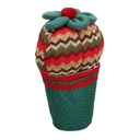 Fermaporta tessuto rosso verde cactus cmø8/15h24