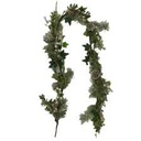White plastic garland cm150