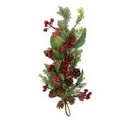 Red plastic garland cm56