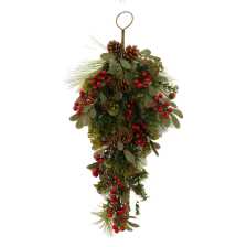 Green plastic garland cm26h68