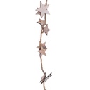 Festone stelle bianco con 20 micro led cm210xh200x1 - a batteria