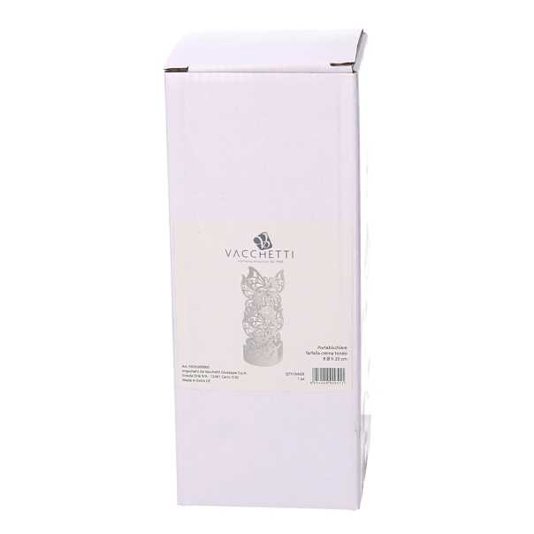 Festone vetro pallina bianco filo 27 pezzi cm65