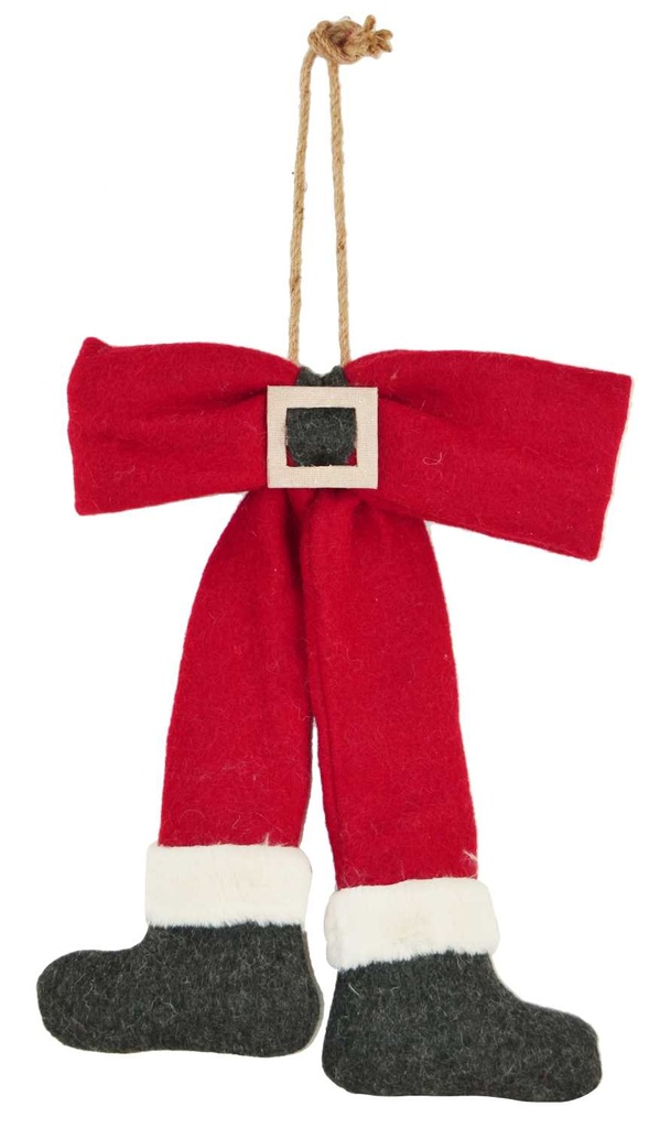 Fiocco natale panno ro. x porta nbr-1255 cm. 48 x 6 h 53