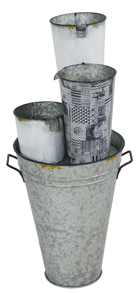 Fontana con vasi h87 cm