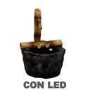 Fontana resina roccia e bambu' con Led