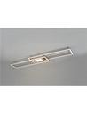 Ganado plafoniera led rettangolare acciaio retro-illuminata rgb con telecomando multifunzione l. 110cm Moderno LED