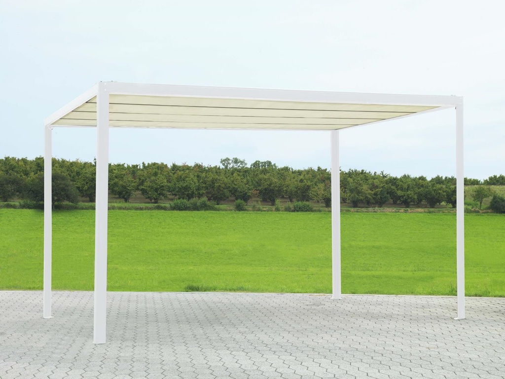 Gazebo alluminio milwaukee c/telo elettrico 3x3m x 2.5h