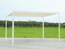 Gazebo alluminio milwaukee c/telo elettrico 3x3m x 2.5h