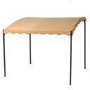 Gazebo in acciaio 2,5x3x2,5/2h m