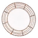 Ghirlanda 900 led metallo luce bianco caldo cm ø38h6,5