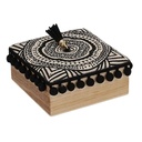 Ghirlanda metallo legno babbo natale led verde acqua cm24x3,5x40,5