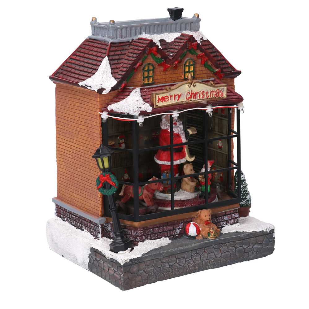 Father's shop carousel with lights, music and movement cm17x15h23