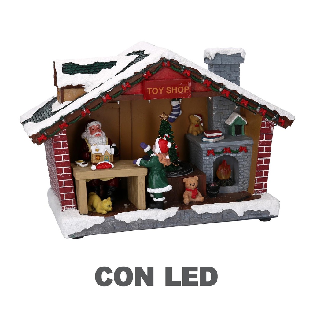 Led resin carousel toy shop cm35x14h23