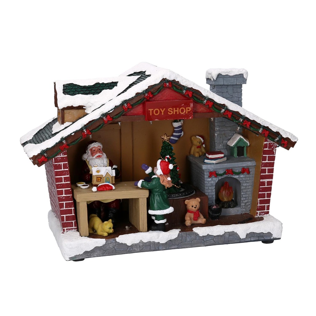 Led resin carousel toy shop cm35x14h23