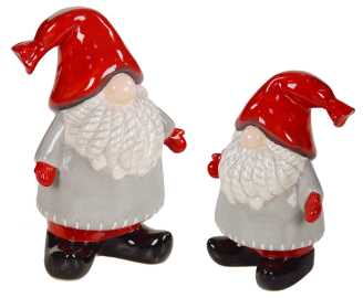 Gnomo ceramica grande sy-0001 cm. 17 x 12,5 h 24,5