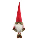 Fabric gnome with red led cm30x20h90