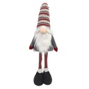 Gray red fabric gnome cm25x16h89