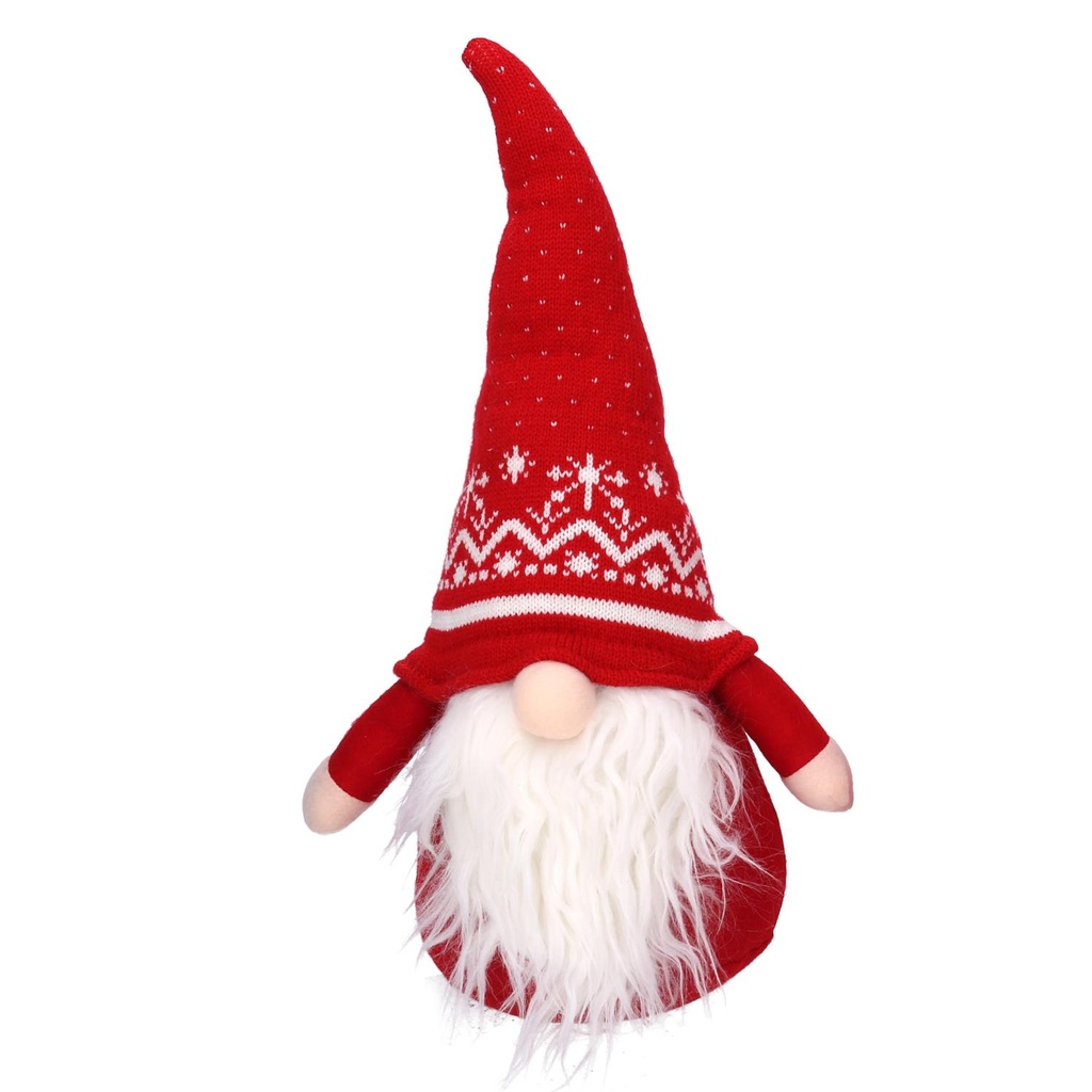 Gnomo tessuto rosso cmh45
