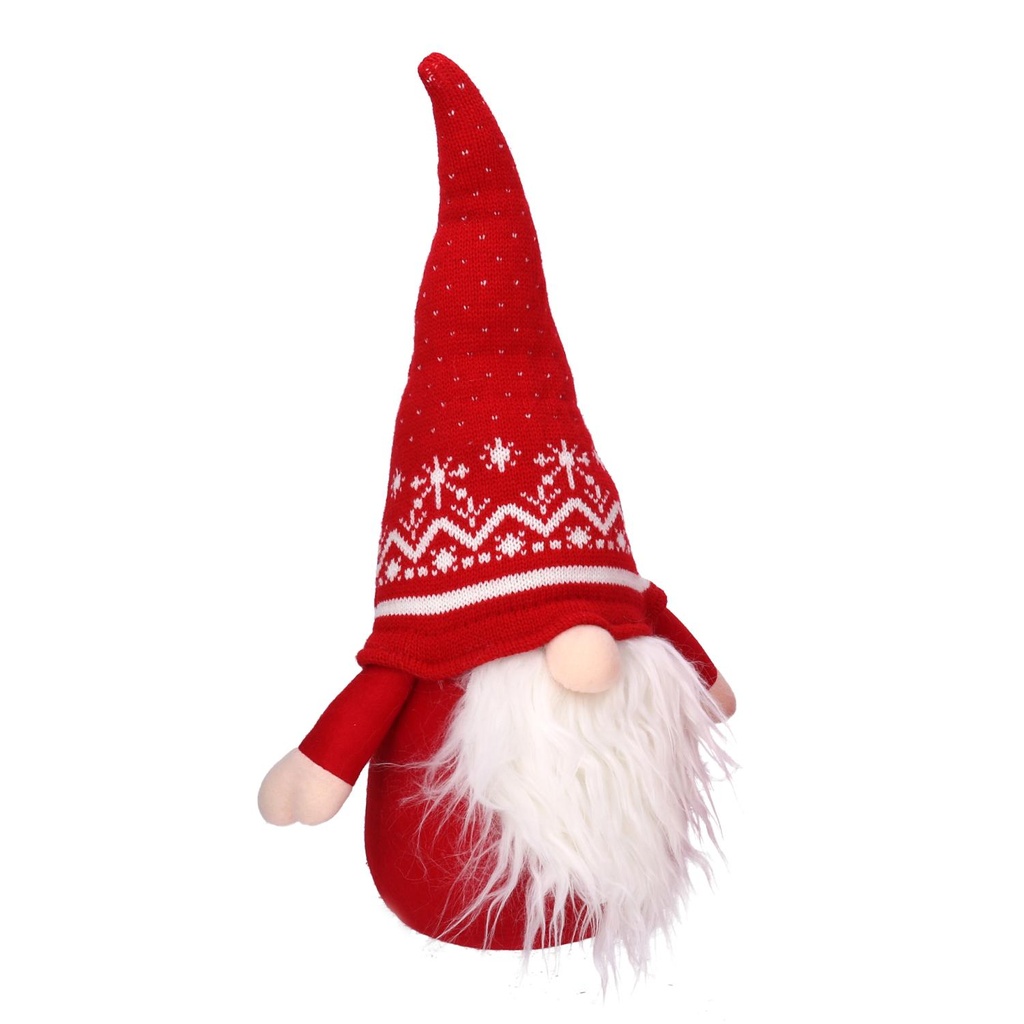 Gnomo tessuto rosso cmh45