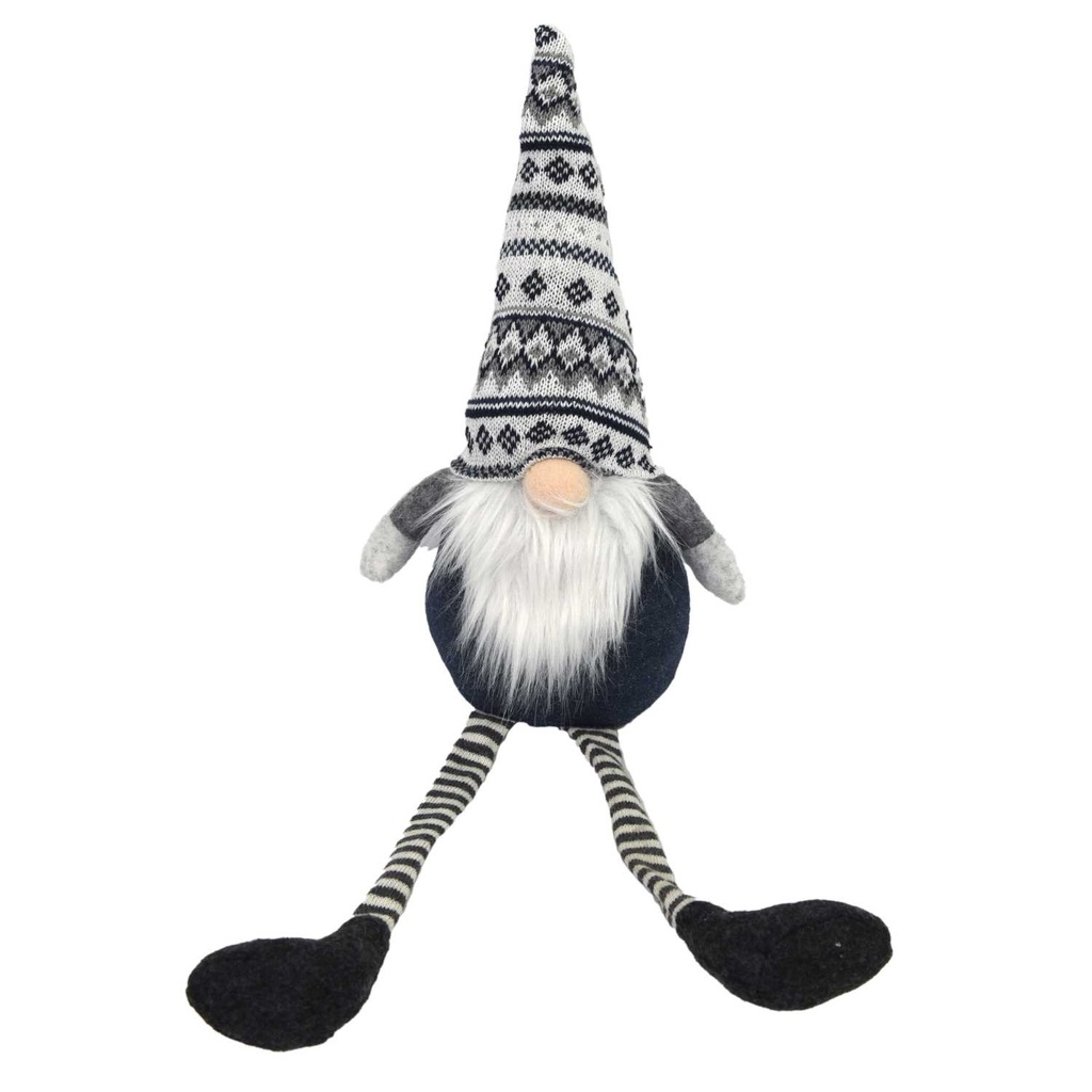 Gray fabric gnome sitting cm19x11h34