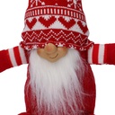 Gnomo tessuto seduto rosso cmø11h36