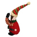 Gnomo tessuto seduto rosso cmø11h36