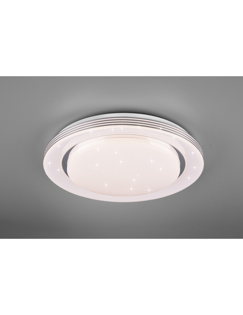 Grande Lampada Da Soffitto Moderna Atria Led Dimmer Effetto Stelle Bianco Trio Lighting