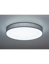 Grande Plafoniera Led Paralume Tessuto Grigio Lugano Ø75 cm Trio Lighting